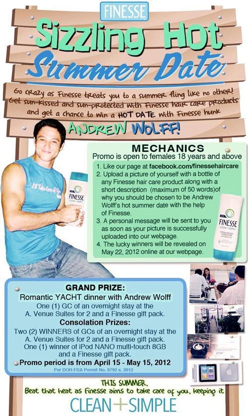 Sizzling hot summer date with Finesse hunk Andrew Wolff