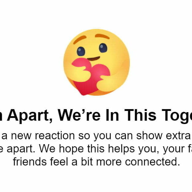 Facebook care emoji reaction